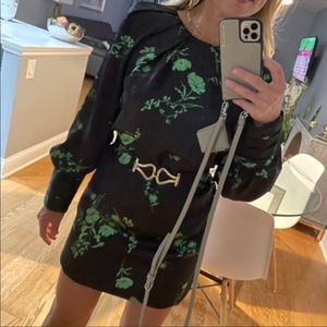 Zara dress, long sleeve with belt XS